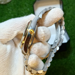 Rolex Brown Dial Watch – Two-Tone Bracelet | Date Display | Crown Edition
