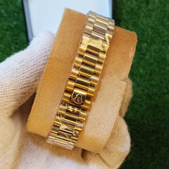 Rolex Full Golden Watch – Black Dial | Diamond Markers | Premium Edition