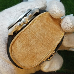 Hublot Skeleton Leather Strap Watch - Silver&Brown