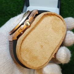 Hublot Skeleton Leather Strap Watch - Golden&Brown