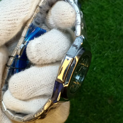 Patek Philippe Silver-Blue – Master Copy | Stainless Steel Strap | Master Lock