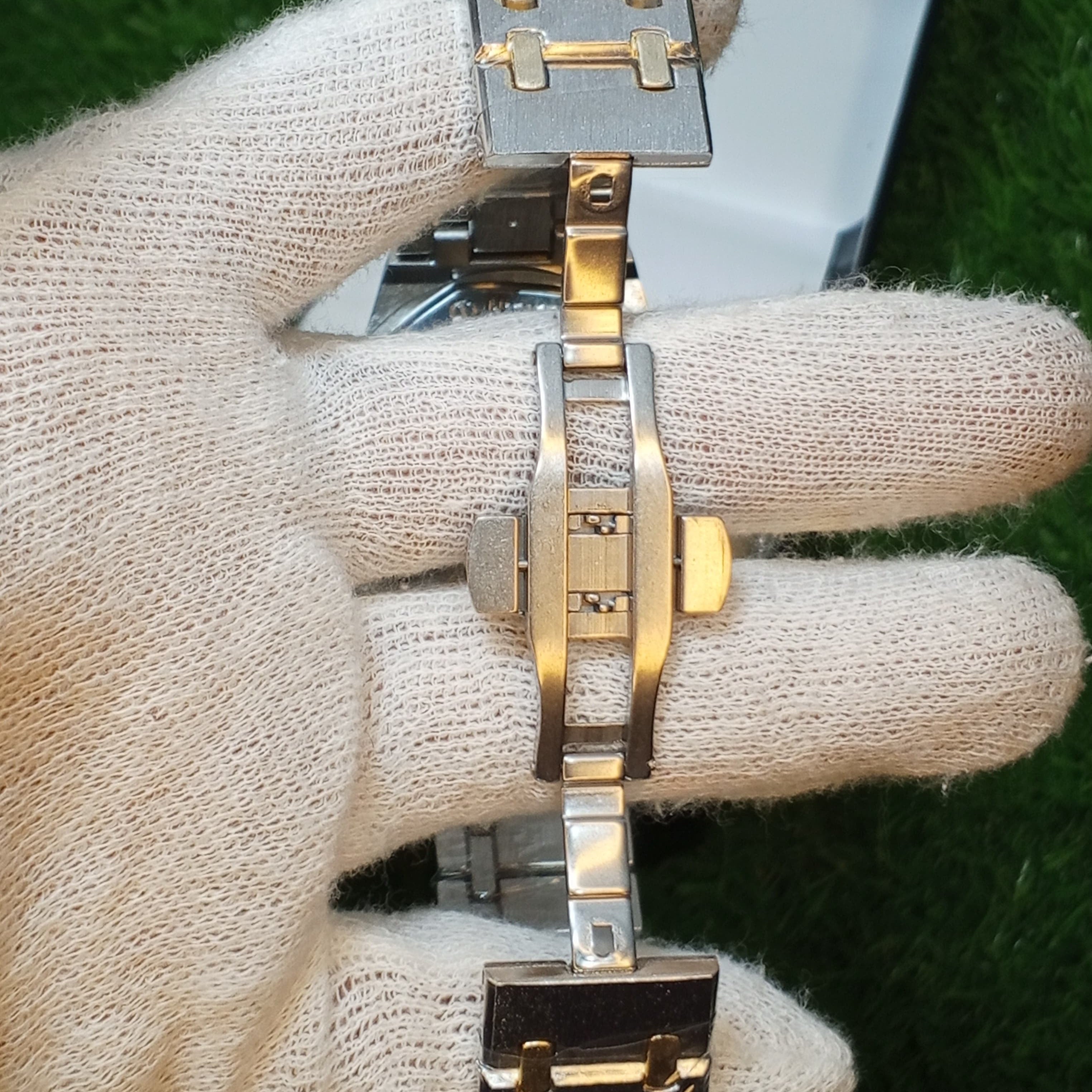 Audemars Piguet Inspired Watch – Blue Dial | Two-Tone Stainless Steel | Date Display