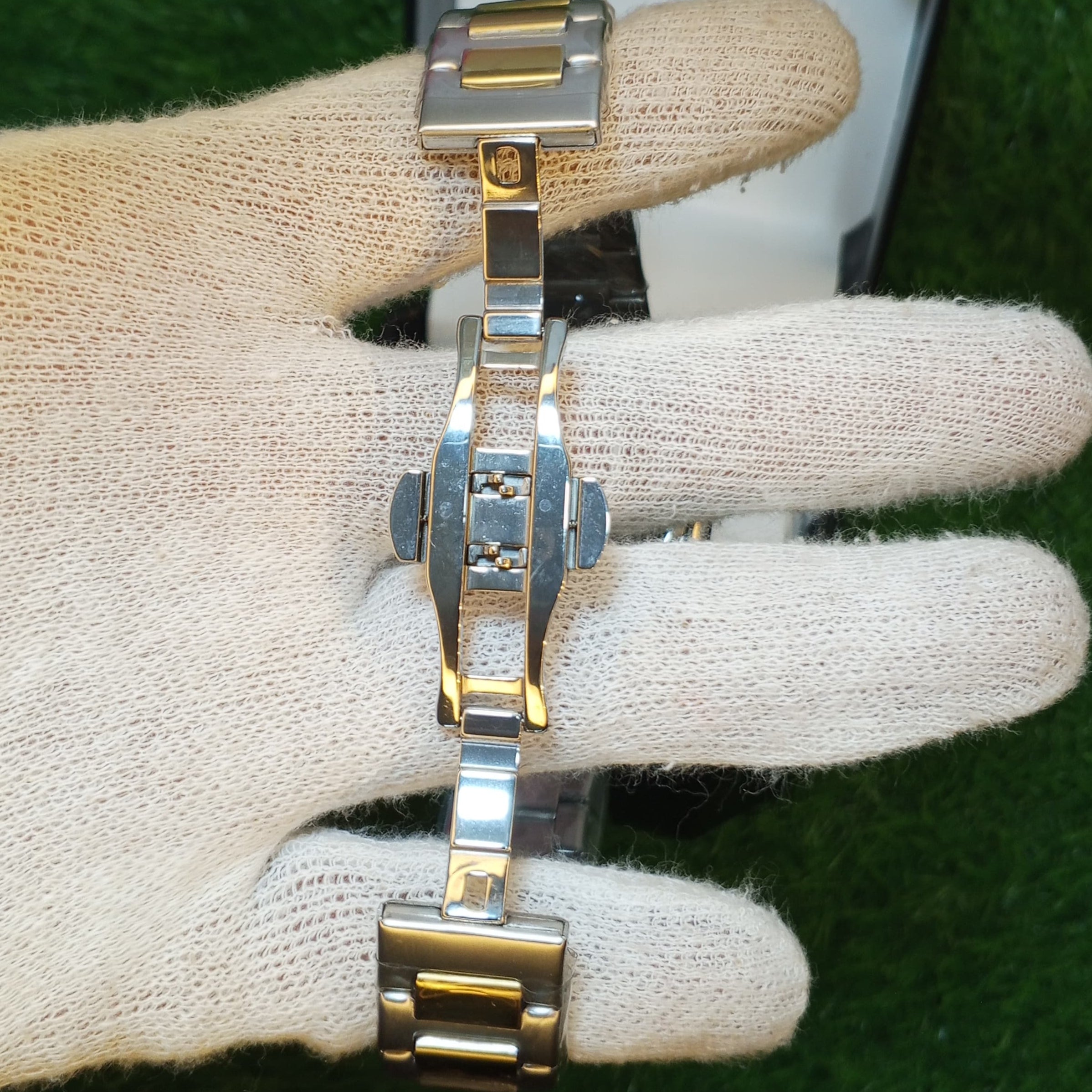 Patek Philippe Blue Dial – Master Copy | Two-Tone Silver & Gold Strap | Master Lock