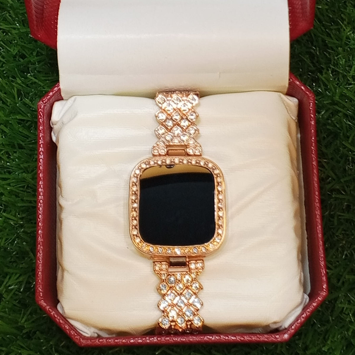 Ladies Touch LED Watch – Full Golden Edition | Diamond Strap | Stainless Steel Build